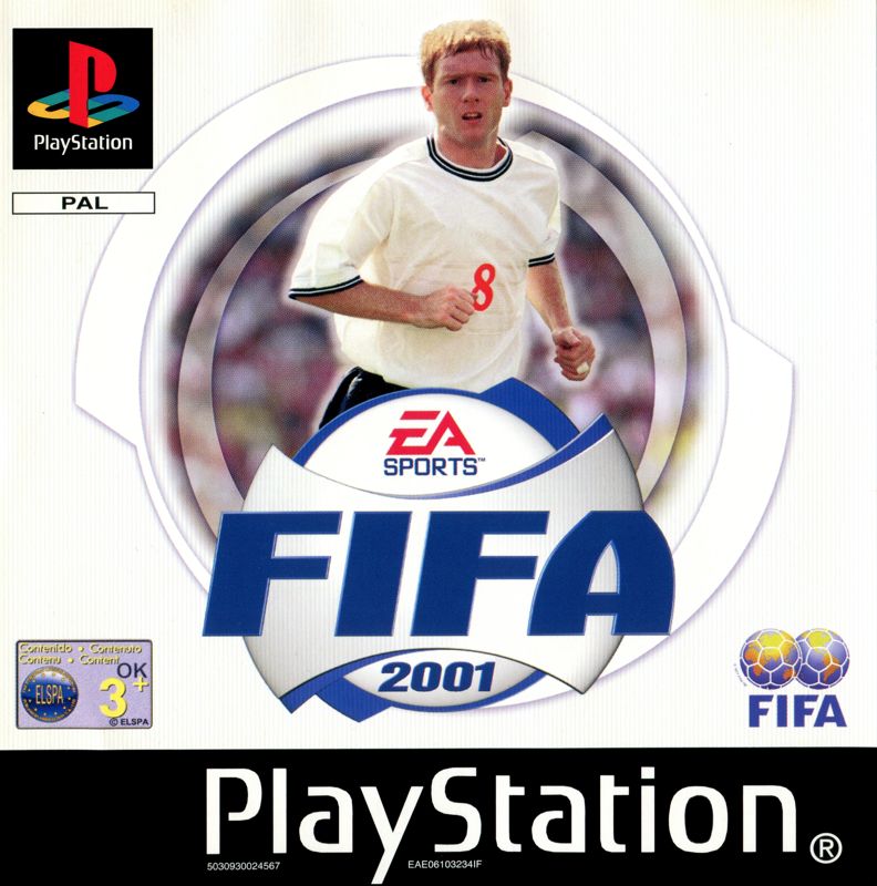 FIFA 2001 box art for Playstation